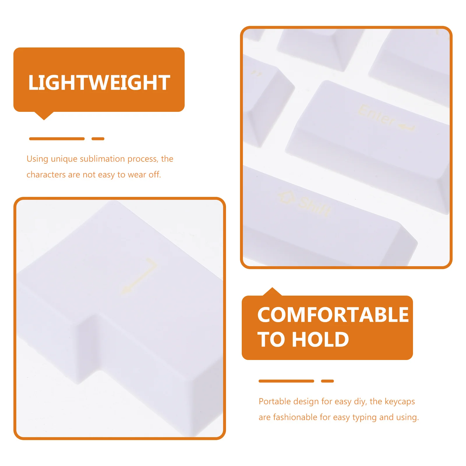 

1Set Double Injection Pbt Mechanical Keyboard Keycaps Portable Easy Install Key Caps for Gaming Keyboard Computer Accessory