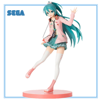 SEGA Hatsune Miku Anime Miku Ribbon Girl Project DIVA Arcade Future Tone Action Figures Model Figurine Original Figuarts