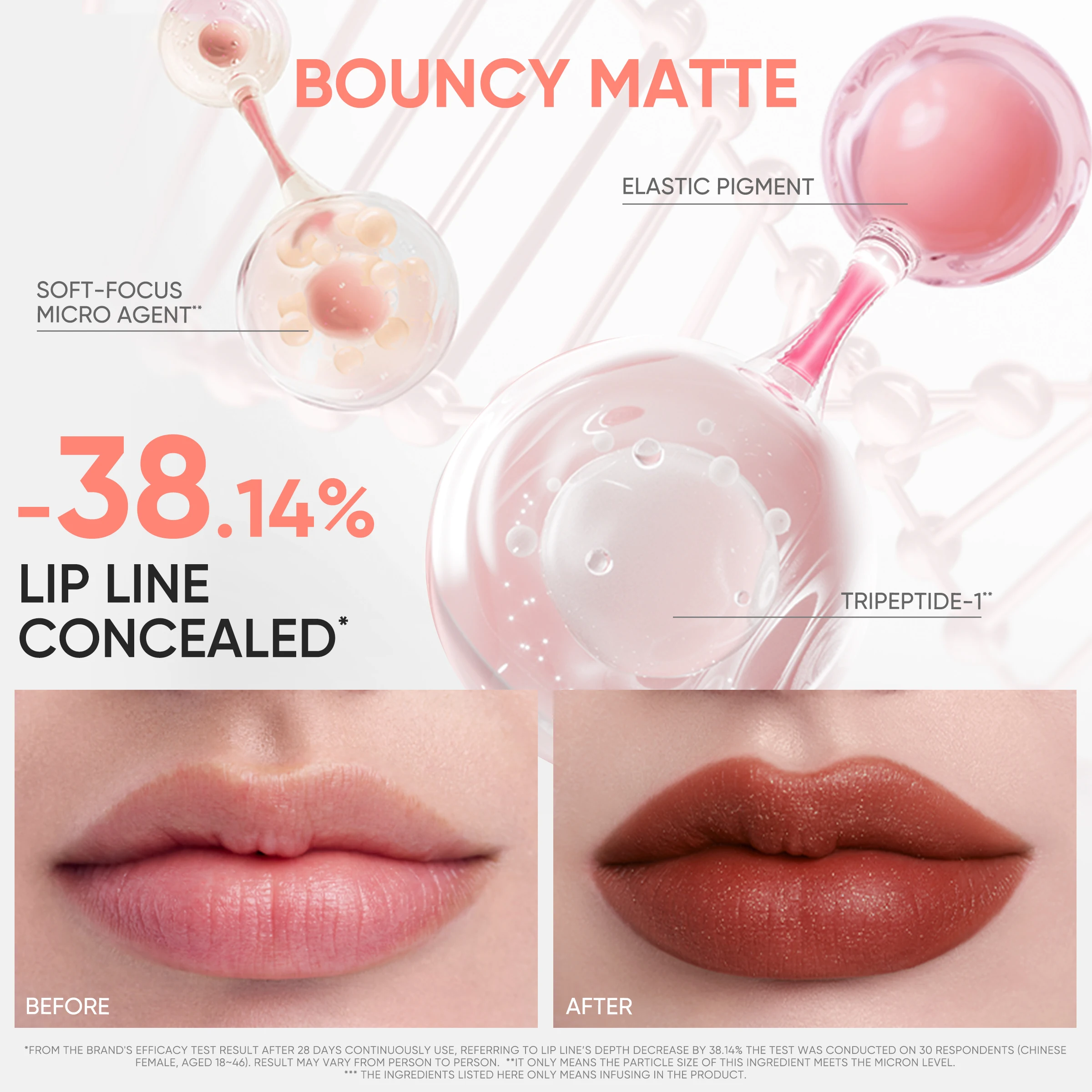 JUDYDOLL CUSHION MATTE LOCK LIP CREMA - 24 horas de larga duración, resistente al agua, a prueba de manchas, hidratante que reduce las líneas de los labios