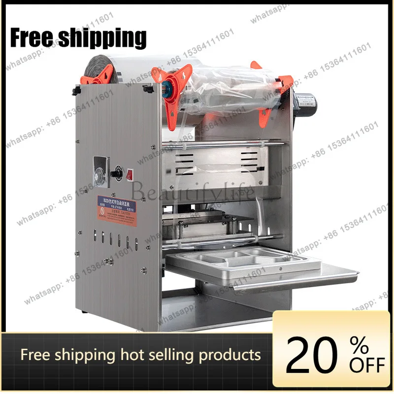 Customized fast food box sealing machine, plastic box sealing machine