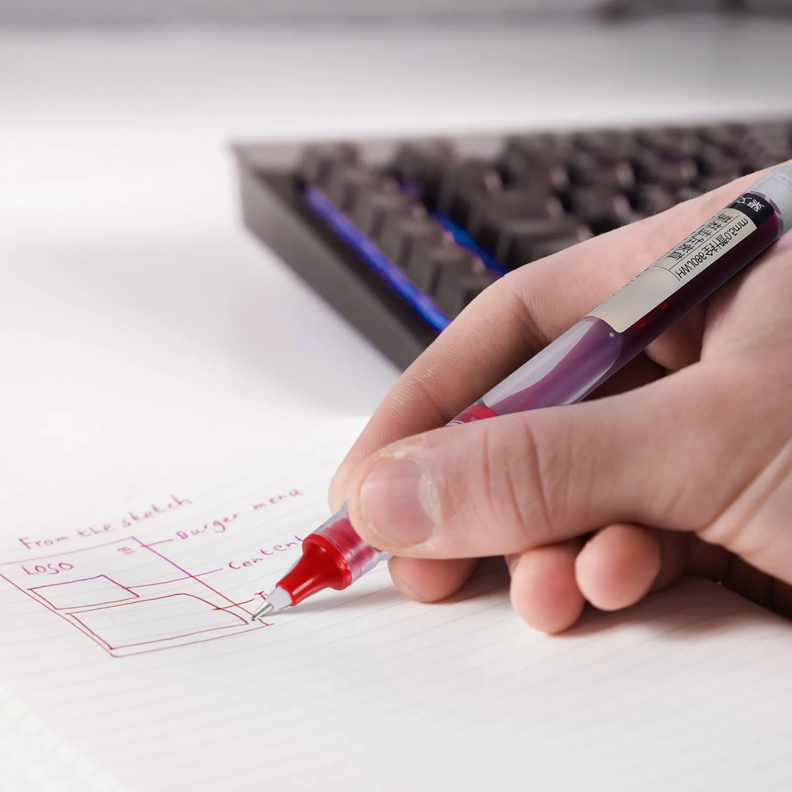 

9Pcs 0.5mm Gel Pens Quick-Drying Neutral Pens Premium Plastic for School Supplies Office Stationery Students Writing Gift