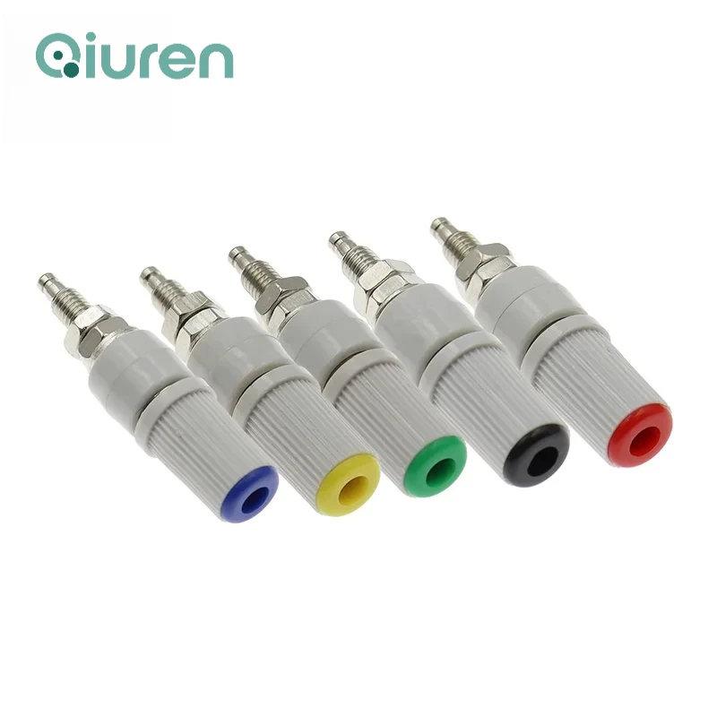 5Pcs 30A High Current Banana Socket M5 * 45 Pure Copper Terminal 5mm Plug 4mm Grounding Post
