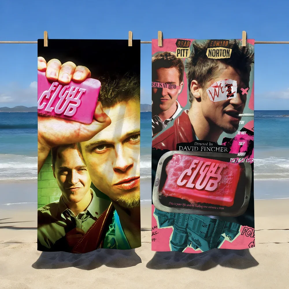 Classic Movie Fight Club Towel Sports Quick Dry Travel Camping Gear Sandproof Soft Light Large Beach Towel