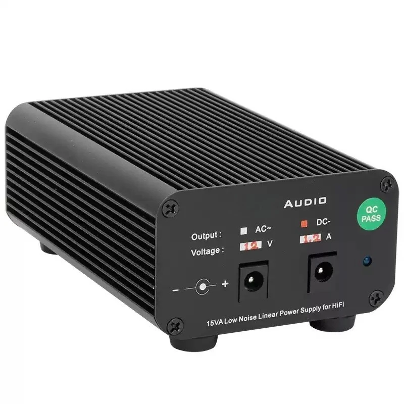 HiFi High Precision 15W DC Linear Regulated Power Supply Dual Output 5V-18V Adjustable for Router Set Top Box Fiber Optic 038