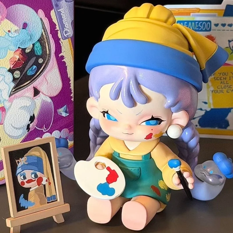 أصيلة Memesoo شبح الحصان فتاة مذكرات صندوق أعمى لطيف سطح المكتب زخرفة العصرية لعب دمية اليدوية فتاة هدية