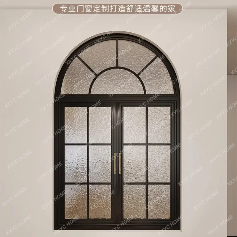 XX Double Window Dining Room Arched Floor-to-Ceiling Window Study Loft Glass Window