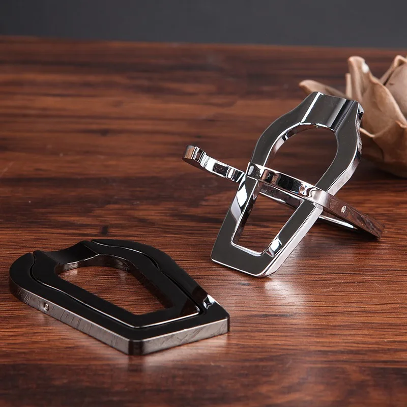Rak Pipa Rokok Lipat Logam Kreatif, Tempat Pipa Rokok Stainless Steel, Aksesoris Rokok Pria