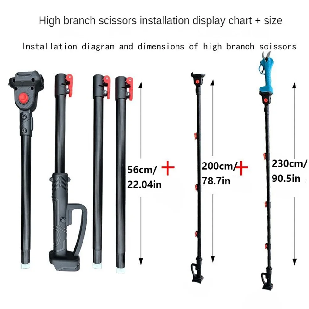 Electric pruning shears, electric chain saw extension rod, suitable for folding high branches of (18V, 20V) batteries in Makita