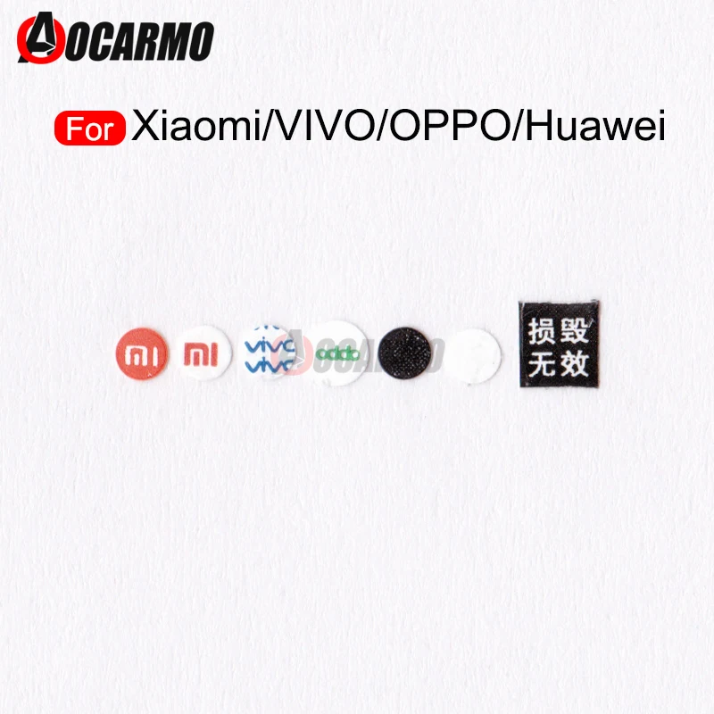 Aocarmo 2.5mm 4mm Repair Warranty Breakable Label Fragile Screw Sticker For Xiaomi For Redmi For Huawei For vivo For oppo