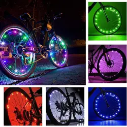 2023 NEW Colorful Waterproof LED Bicycle Wheel Lights Front And Rear Spoke Light Cycling Decoration Tire Strip Light Accessories