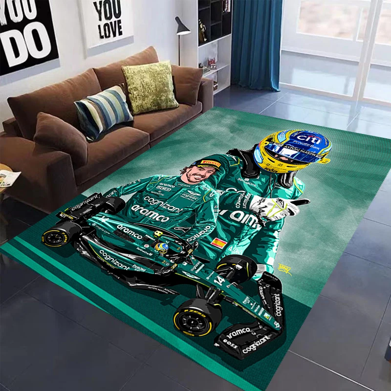 Racing Car Carpet Garage Mat Racing Cool Racing Car Display Racing Car Display Mat Anti-slip Living Room Home Decoration Rug