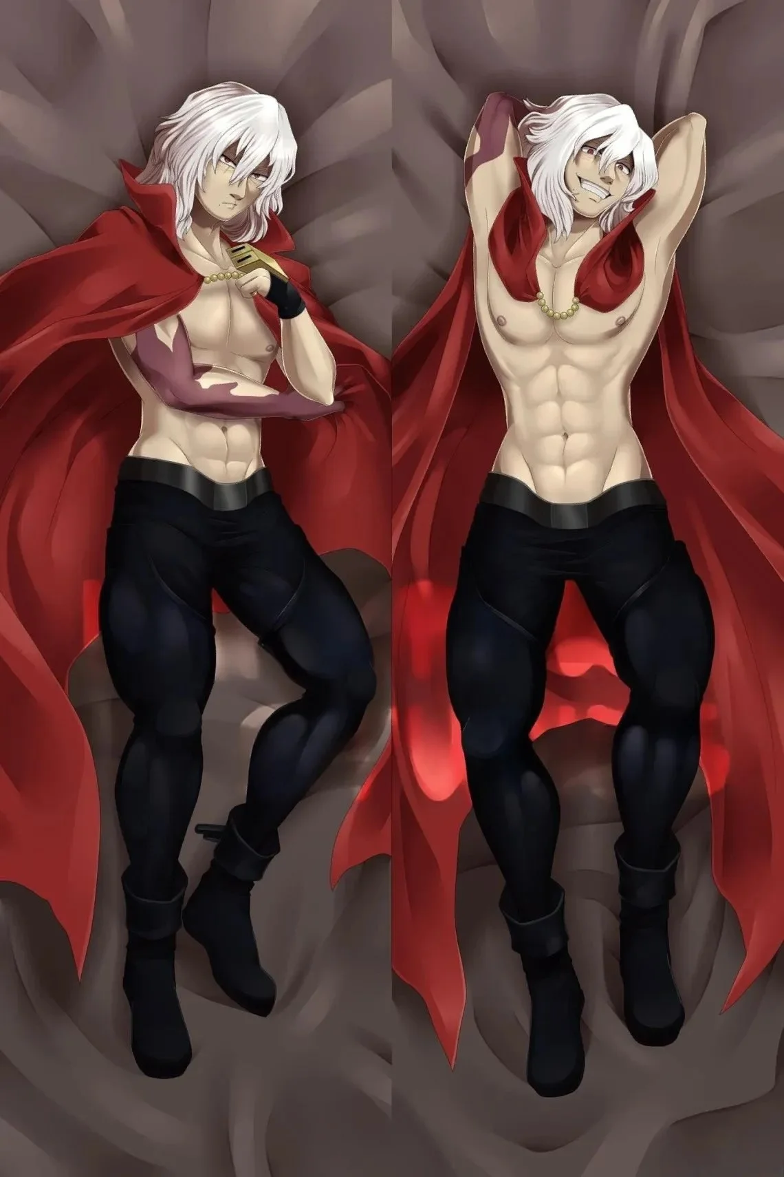 Tomura Shigaraki Messy Silver Grey Hair Man Dakimakura Pillowcase