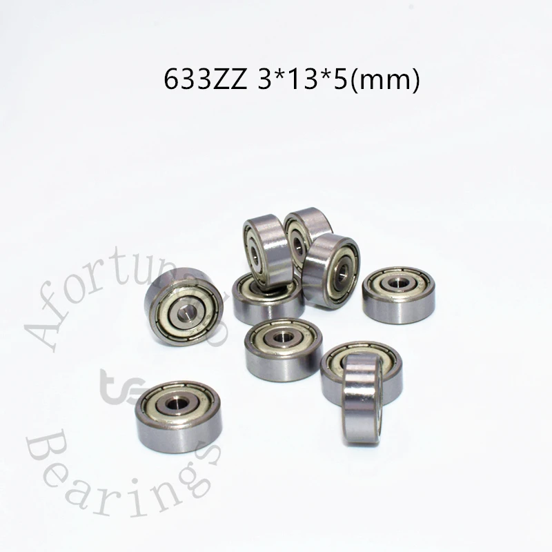 

633ZZ 10Pieces Bearing 3*13*5(mm) free shipping chrome steel Metal Sealed High speed Mechanical equipment parts