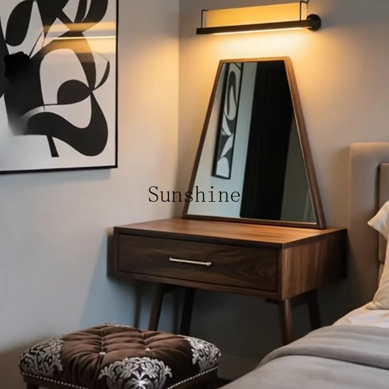 

Dresser table solid wood new Chinese style modern simple bedside chest bedroom