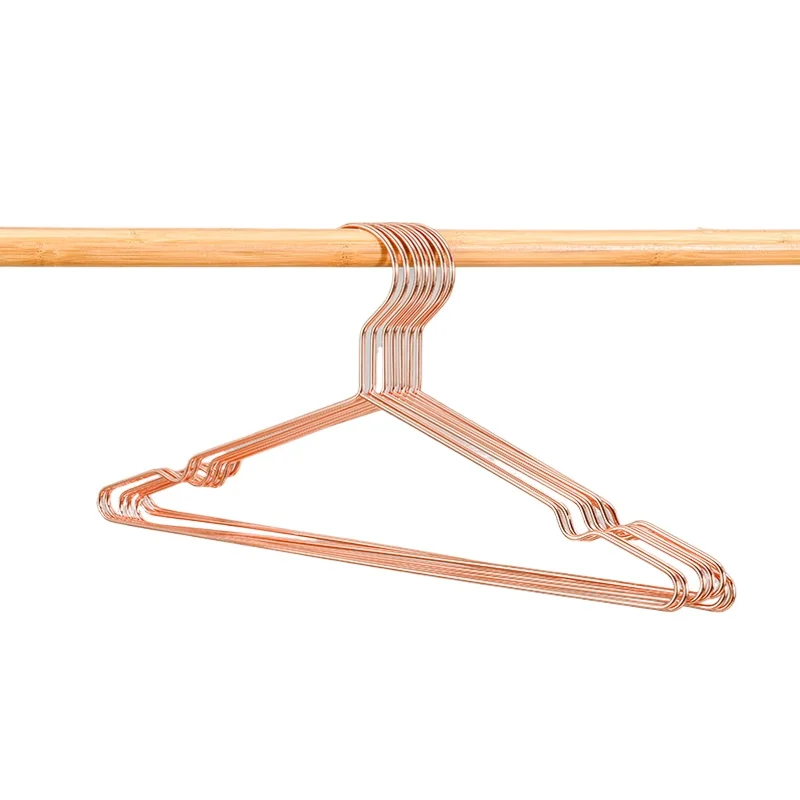 5pcs Adult 40cm Clothes Hangers Kids 32cm Heavy Duty Metal Strong Non-Slip Clothing Coat Hanger Bedroom Gold Wardrobe Storage