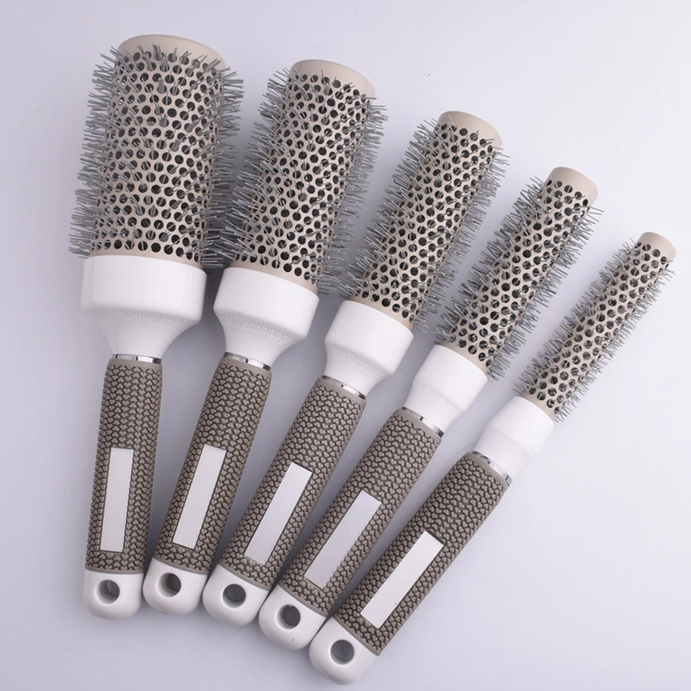 

1pc Professional Curling 26X5.3Cm Grey Smooth Teeth Detangling Hair Rollers For Salon Women Curling Comb Multi-Purpose Roller
