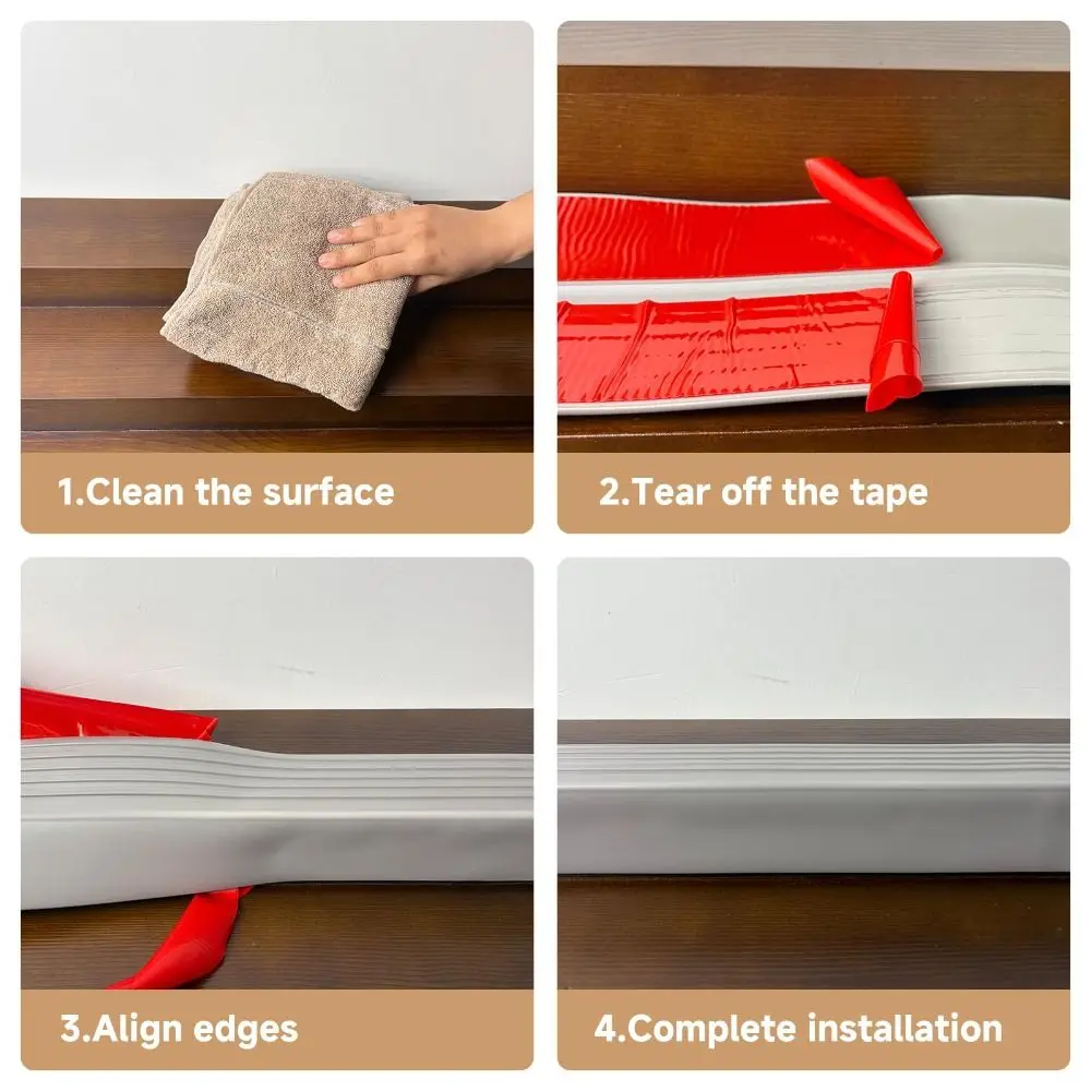 عالية الجودة 100 سنتيمتر درج حافة تقليم ذاتية اللصق عدم الانزلاق درج شريط أمان مرنة الدرج خطوة الشريط داخلي في الهواء الطلق #4