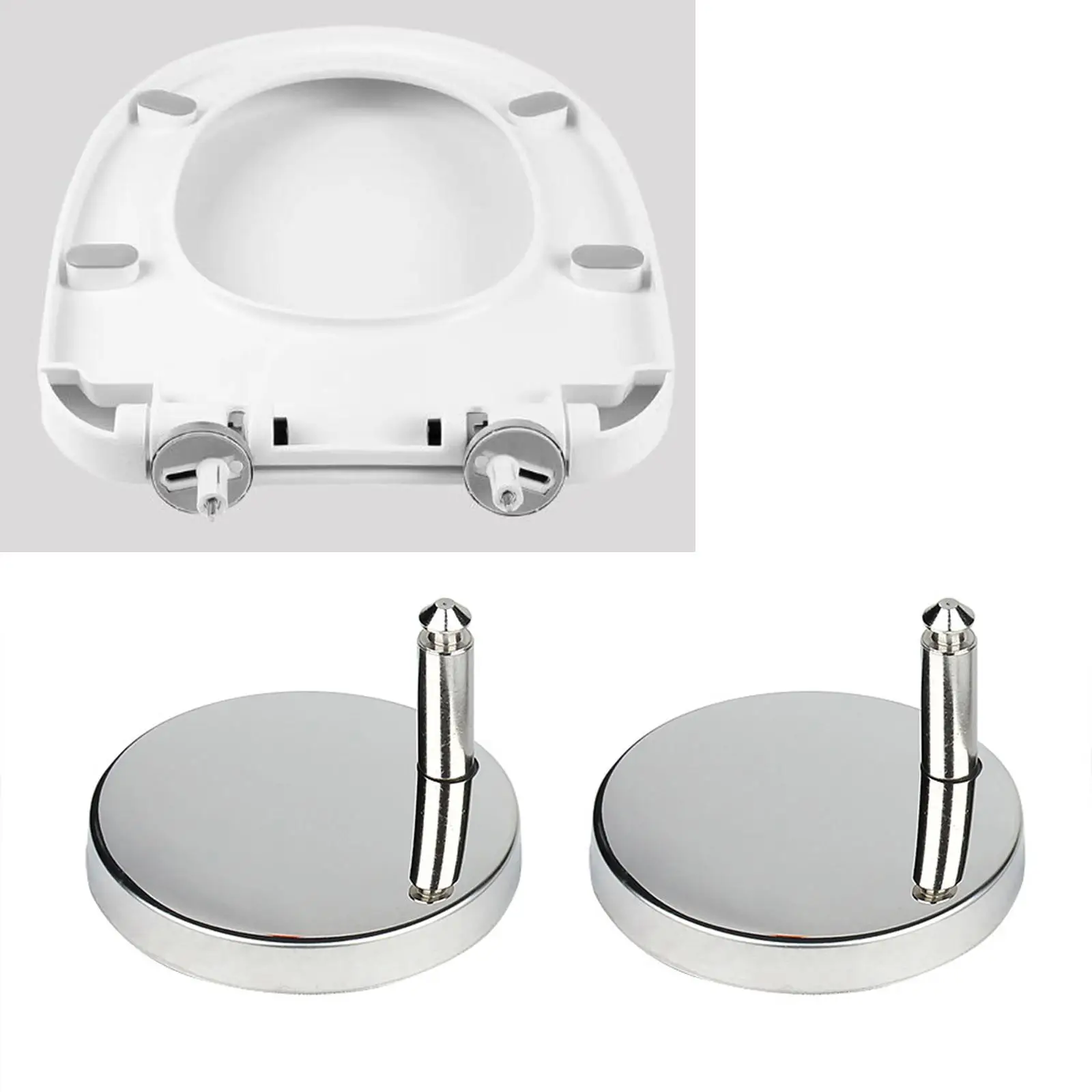 2 Pieces Toilet Seat Hinge Fixing Bolts Universal Bidet Parts Quick Release Potty Seat 6 cm Repair Top Fix Nuts Hinges Fittings