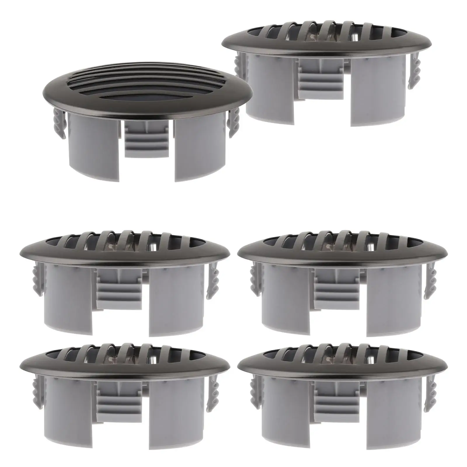 Coperchio di sfiato del flusso d'aria della griglia accessori in acciaio inossidabile 3.5 da 316 pollici coperchio della griglia della presa d'aria rotonda per navi RV Boats Deck Yachts