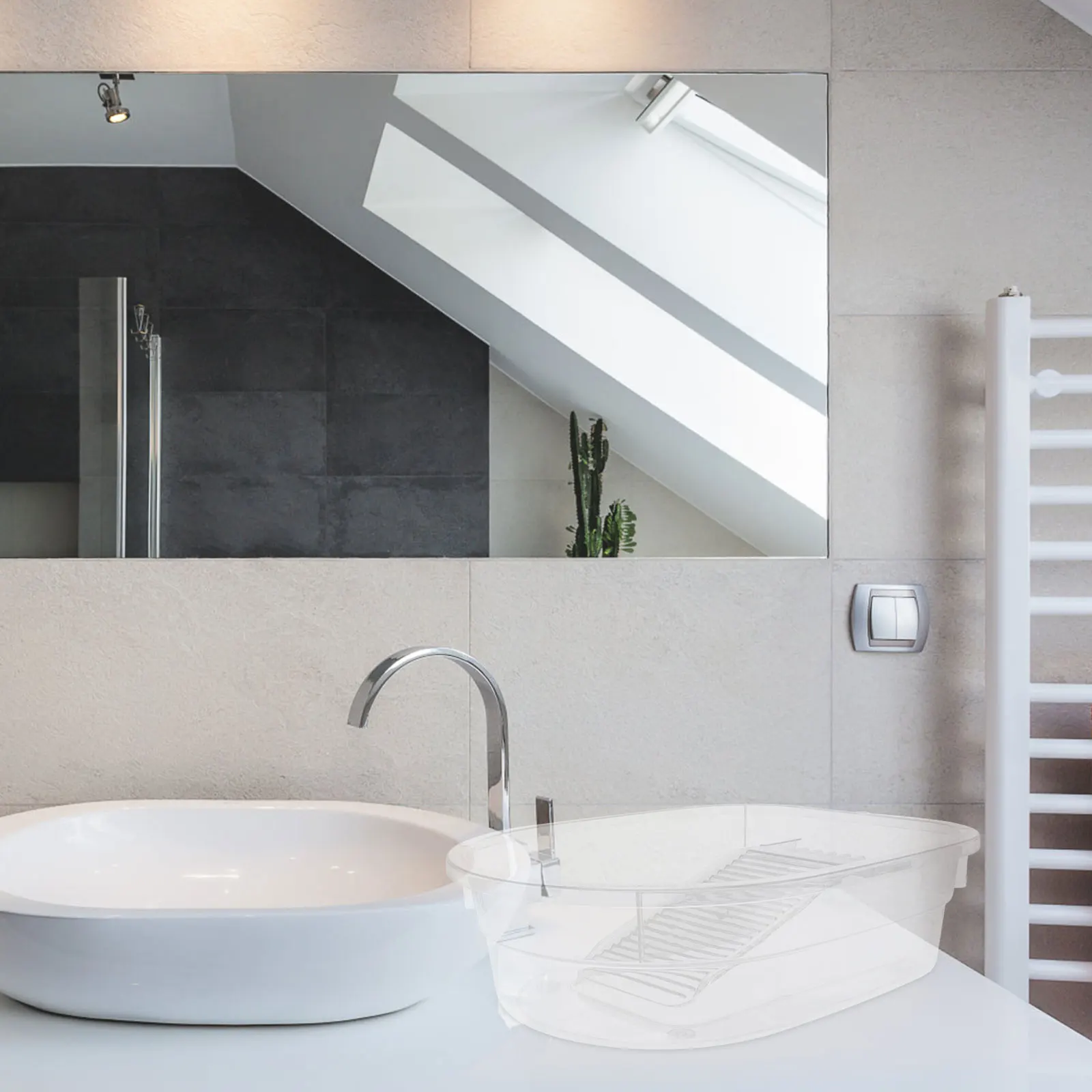 

High transparency Basin for Home Baby Dormitory Durable PP Non deformable Baby Clothes Washbasin Clothes Sink Laundry