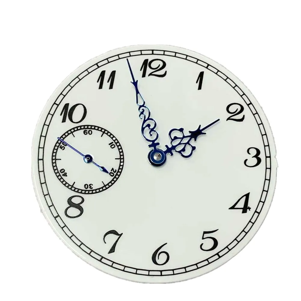 37mm Blue Snowflake Hollow Dial + Blue Hands Set for ETA6497 ST3600, Unique Skeleton Watch Repair Parts