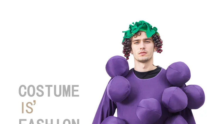 مضحك العنب ازياء تأثيري أداء الحفلات ارتداء غريب الأطوار أزياء الدمية الدعائم الطرف #6