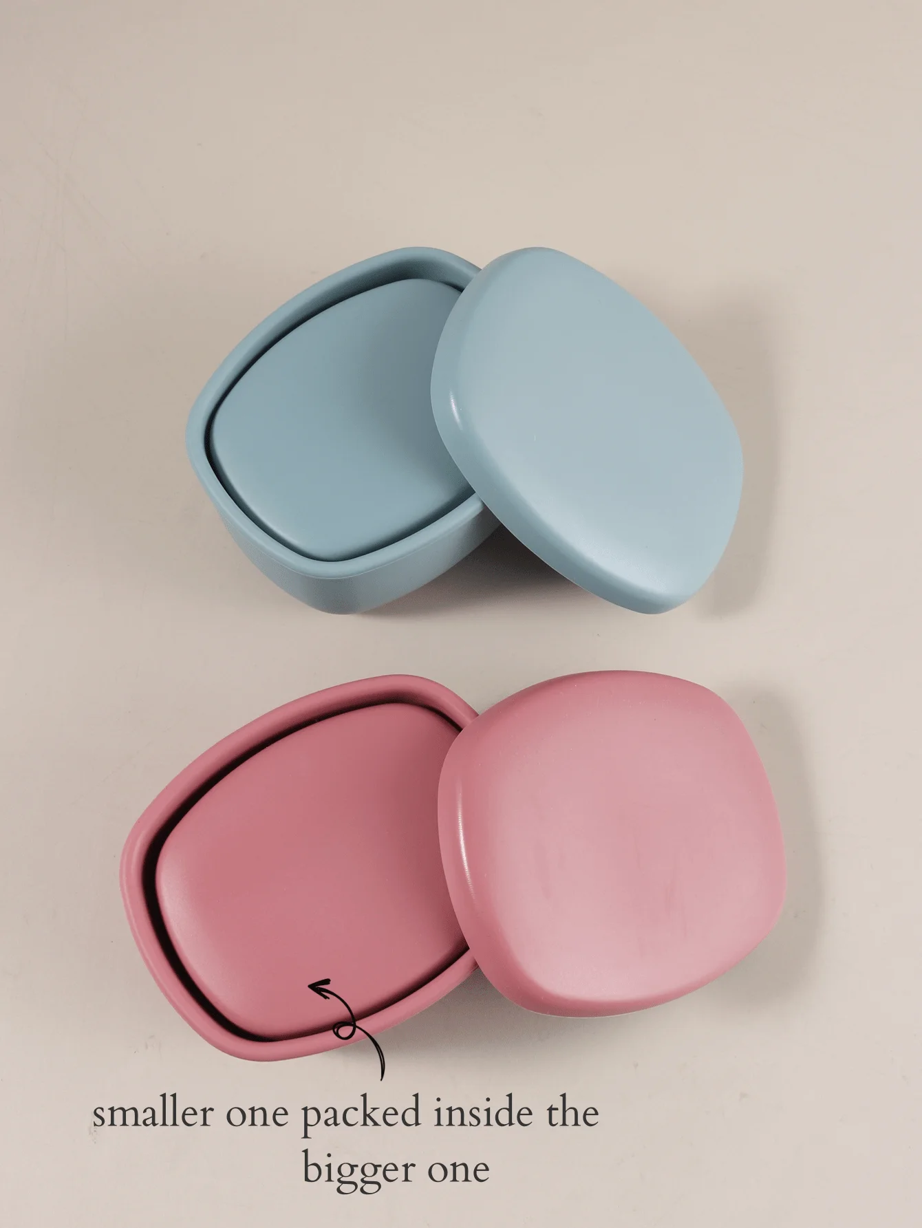 2 in 1 2PCS/SET Food-Grade Silicone Ice Cube Mold Food Storage Containers box tray BPA-Free lunch box set