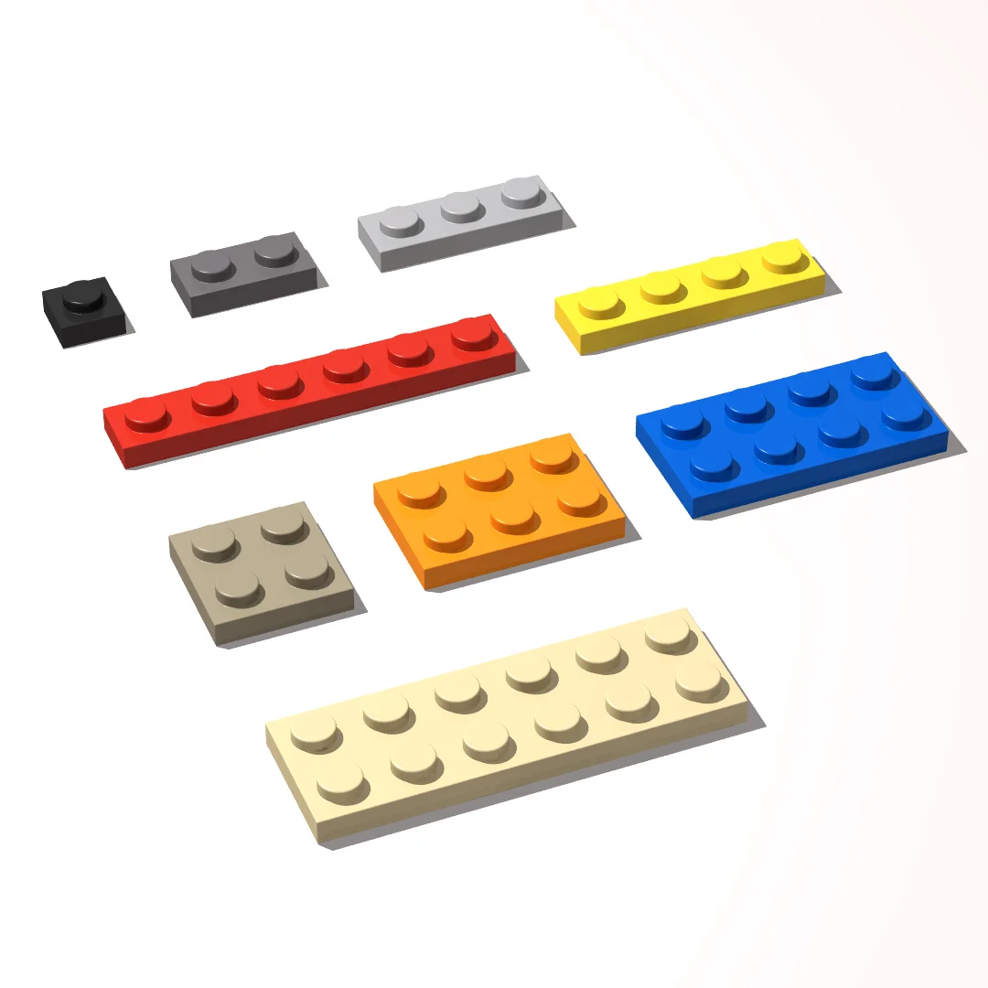 240-pezzi-di-mattoncini-da-costruzione-piastre-3024-1x1-3023-1x2-3623-1x3-3710-1x4-3022-2x2-3021-2x3-3020-2x4-3795-2x6