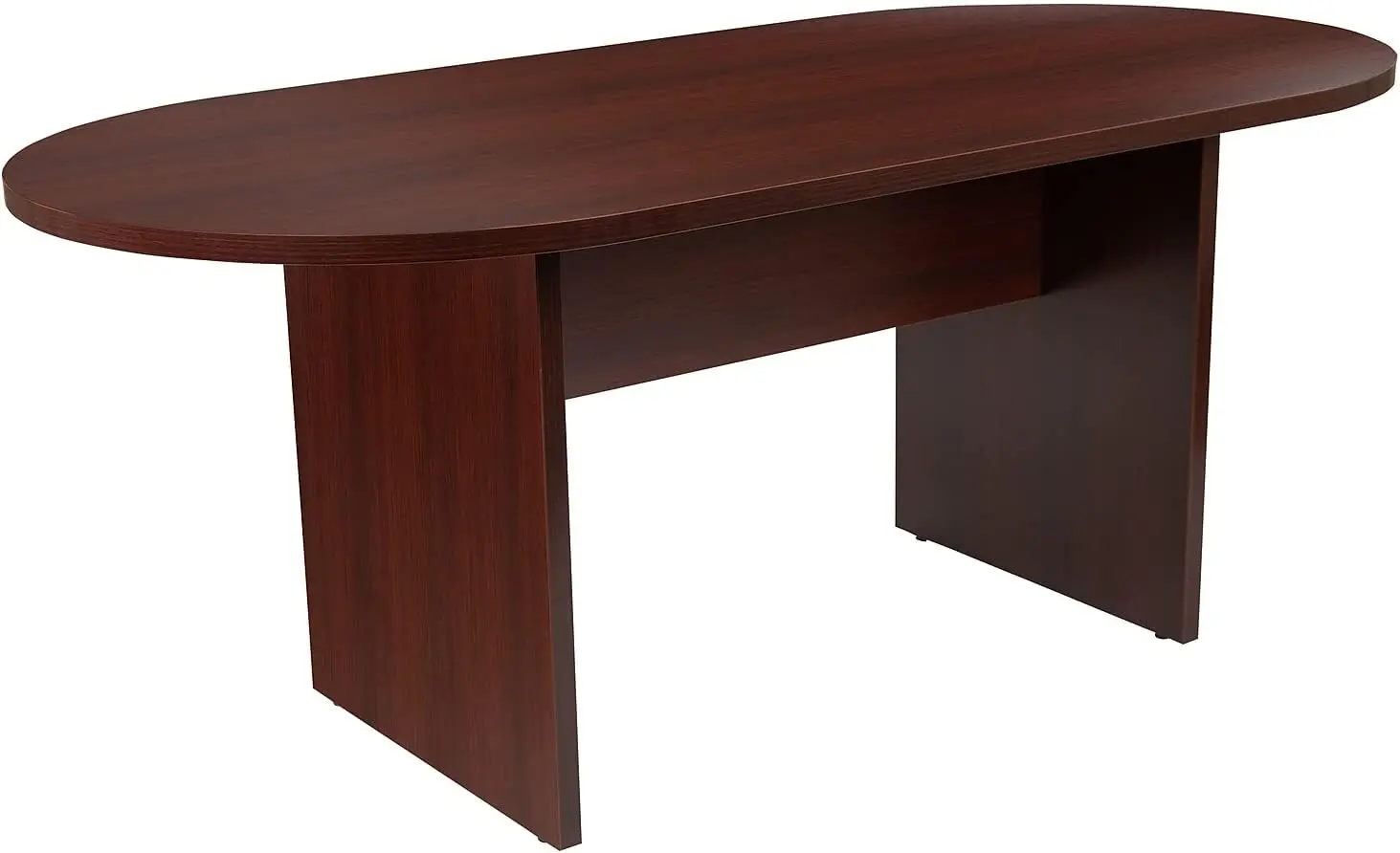 Furniture Jones 6 Foot (72 inch) Oval Conference Table in Mahogany