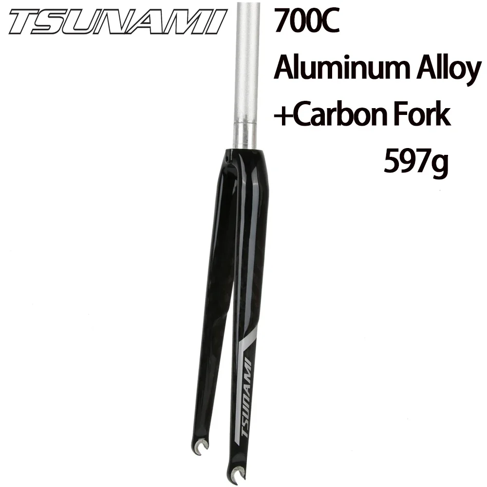700C Tsunami Aluminum Alloy/Full Carbon/Half Carbon Fork 28.6mm