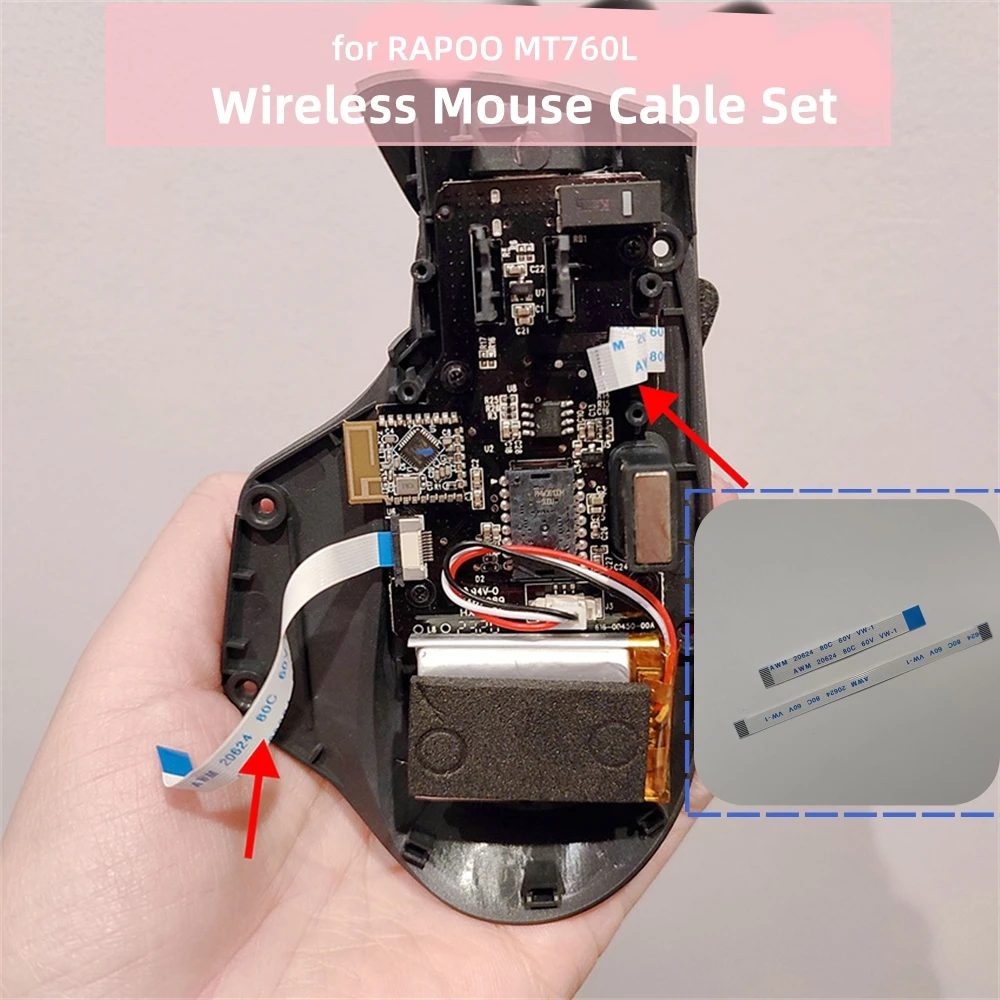 

For RAPOO MT760L Wireless Mouse Cable Set Replacement Accessories