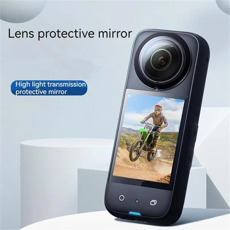 for Insta360 X3 Camera Lens Protective Mirror High Light Transmission Lens Transparent Cap Guards Accessories Removal Adhesive