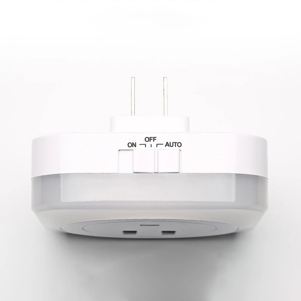 1 pc Led Control Night Light Dual Usb Bedside Light 3 Modes Bathroom Bedroom Kids Room White