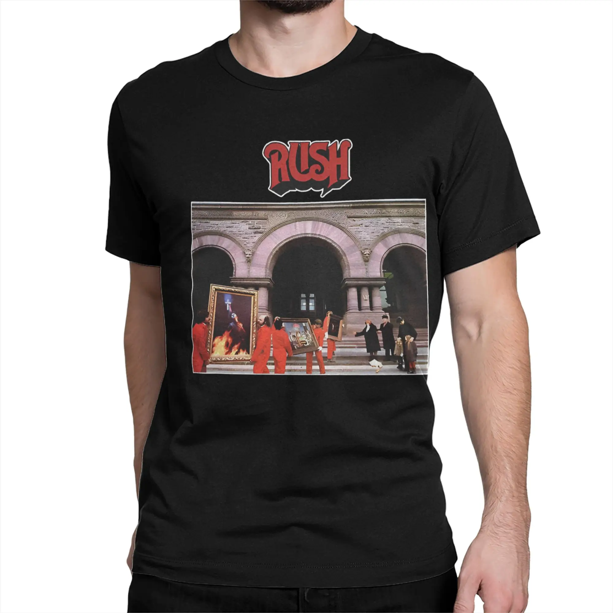 Rush Rock Band T-Shirt for Men Women  Awesome 100% Cotton Tee Shirt O Neck Short Sleeve T Shirts Party Clothing