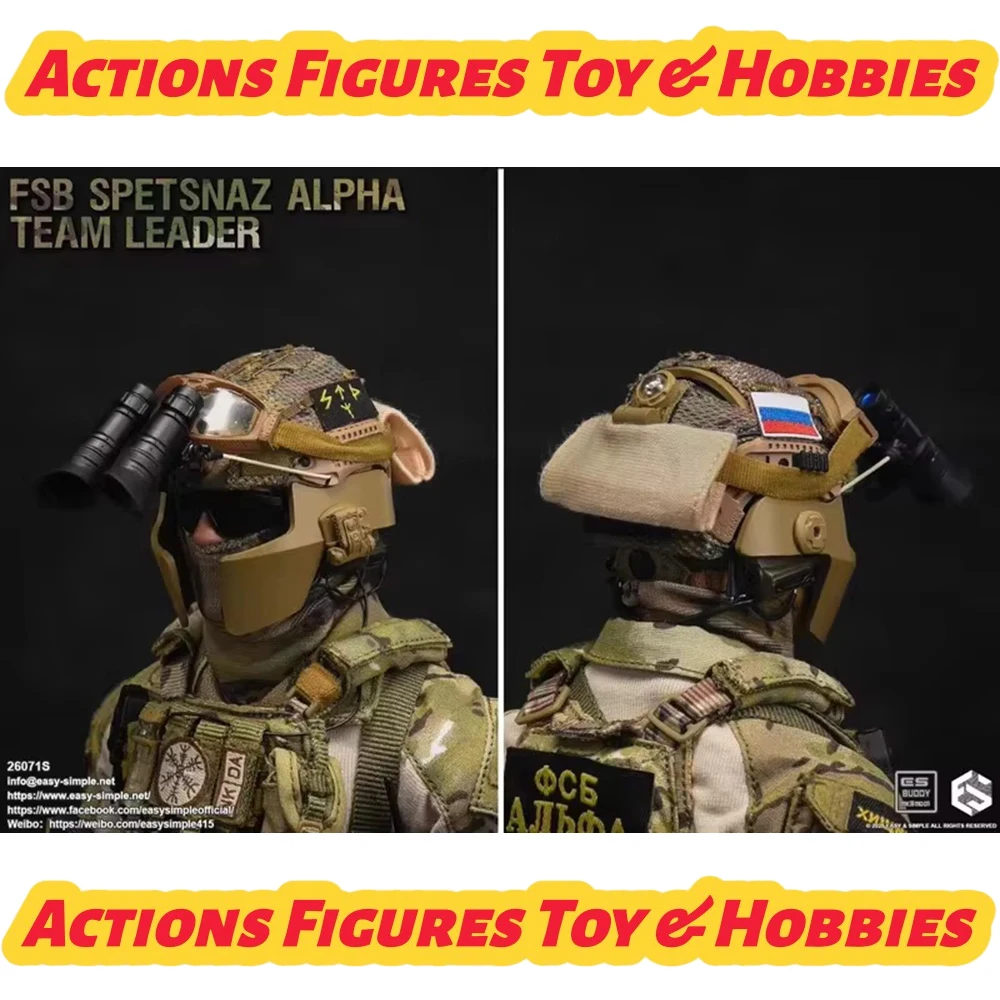

Easy&Simple 26071S 1/6 Men Soldier Russia FSB ALPHA TEAM LEADER Full Set 12Inch Action Figure Model Toys Collectible Dolls