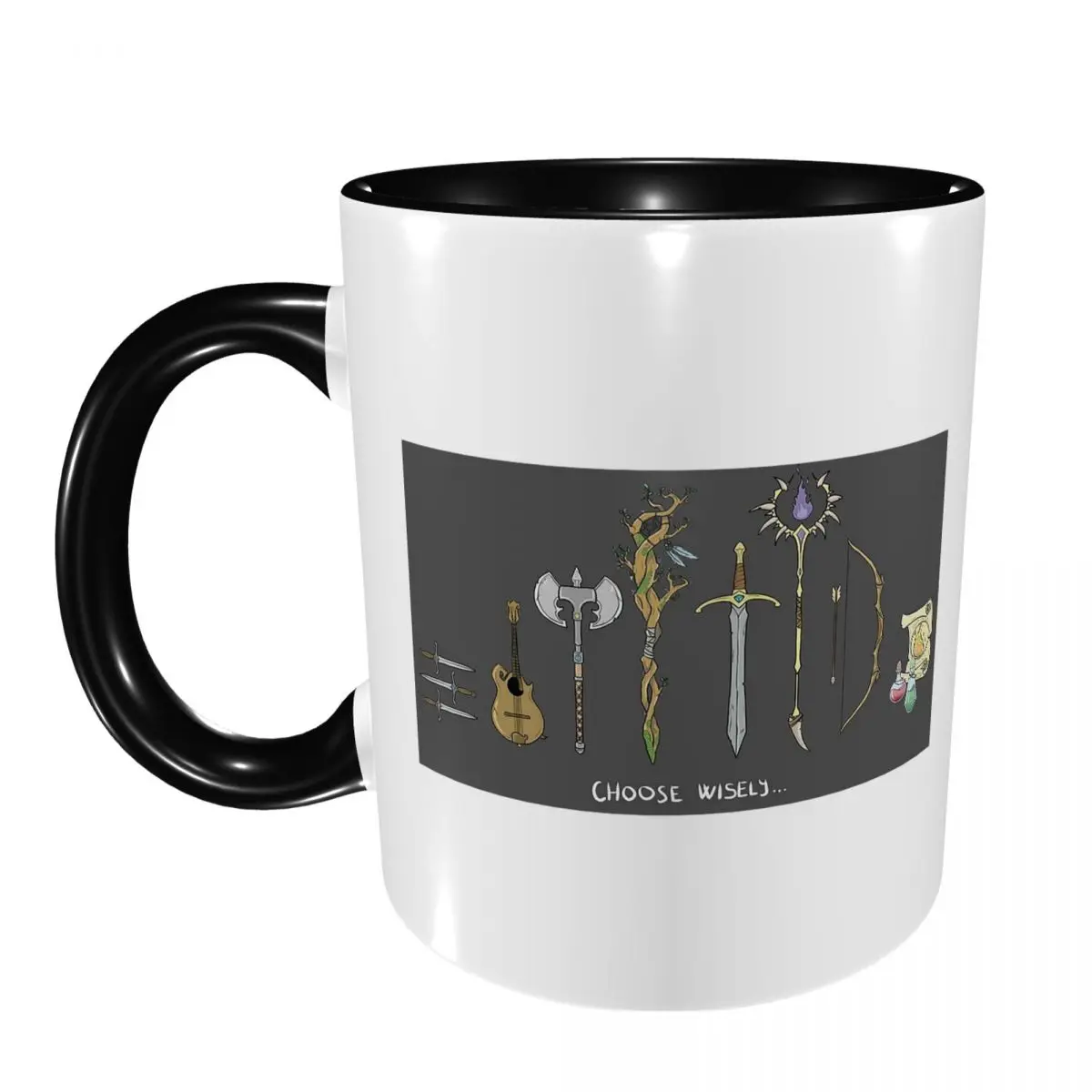Chose Wisely, DnD Classes Option Mug Funny Ceramic Coffee Cups Tea Mugs Milk Cup Drinkware Gifts for Friends