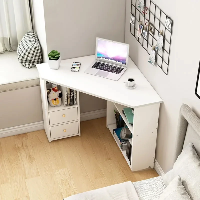 Small Corner Desktop Computer Desks Against The Wall Office Desk Bedroom Furniture Student Study Table Balcony Gaming Tables