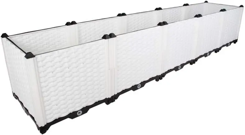 

Raised Garden Bed Kit DIY Plastic Planter Box for Growing Fresh Vegetables, Herbs, Flowers & Succulents in Balcony, Rooftop, Pat