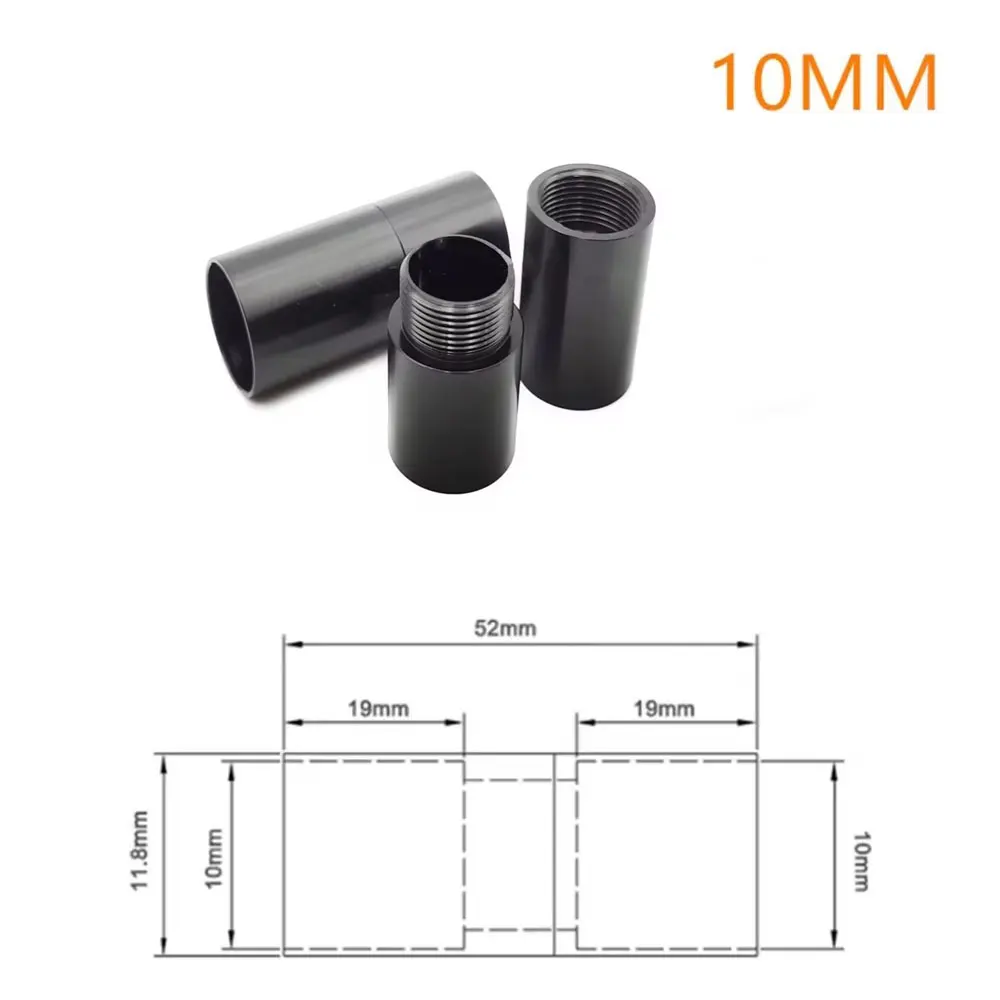 Carbon Fiber Tube Splice Connectors Aluminum Alloy Tube Clamp Hand Rod Connection 10/12/16/18/20/25mm