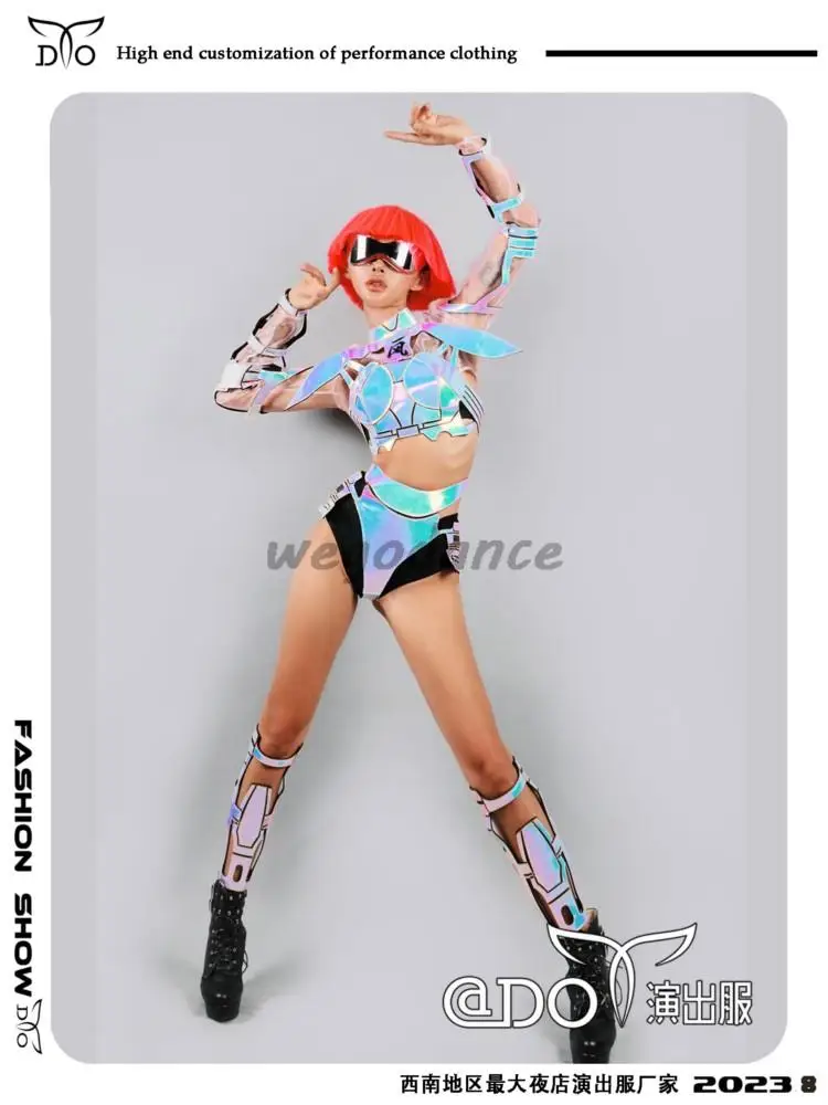 New Technology Paint Leather Futuristic GOGO Interactive DS Performance Clothing For Women