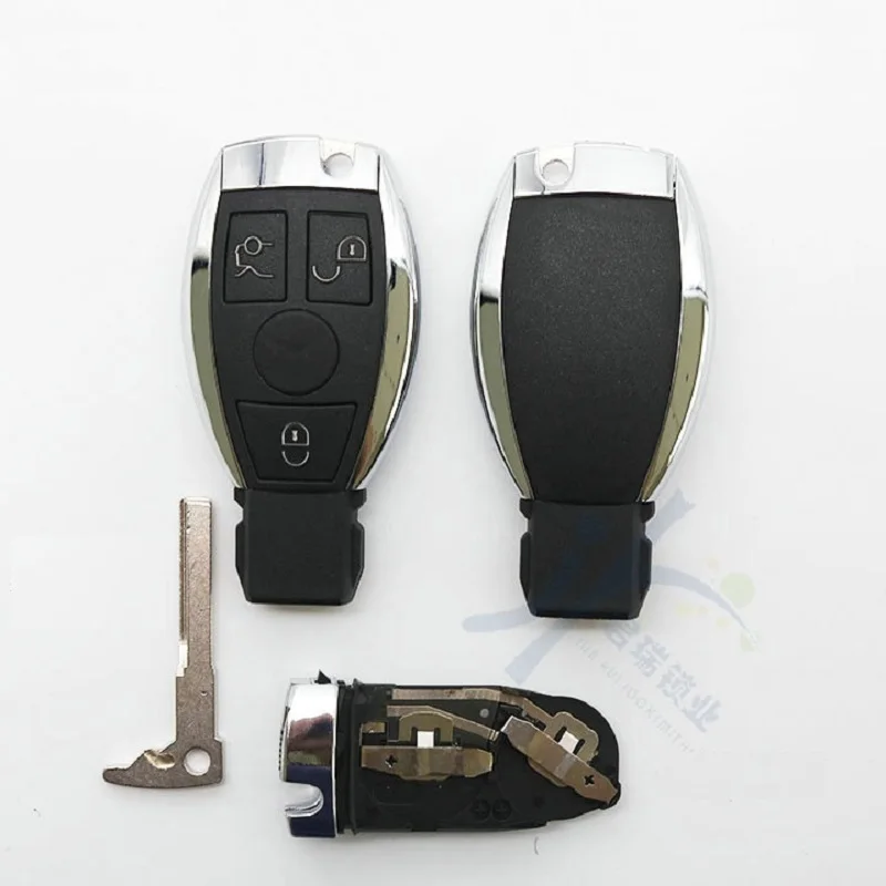 

For Mercedes Benz BGA smart card shell 3 Button smart key replacement shell