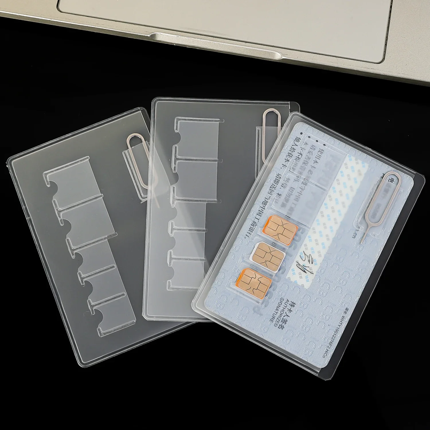 Espulsore per scheda SIM portatile Porta carte di memoria nano Custodia protettiva per slot per schede sottili anti-smarrimento per borsa per micro SIMcard