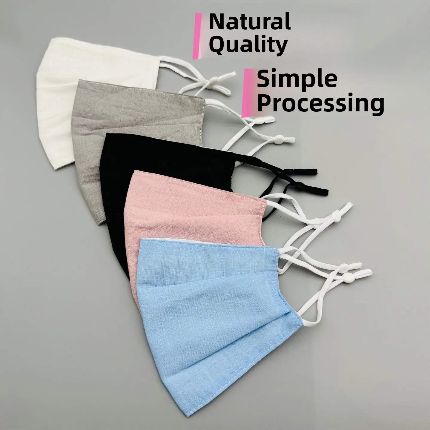 Pure Cotton Mask Breathable Thin Model Spring Summer Two Layers Large Size Unisex Universal Face Full Cotton Cloth Black Dust...