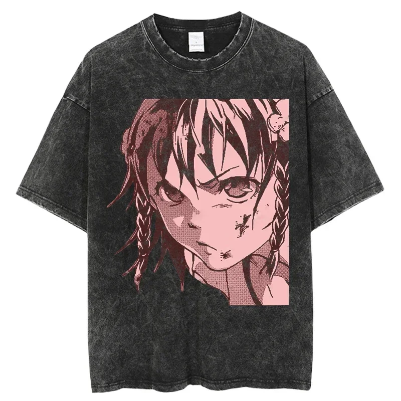 

Hotsale Japanese Anime Deadman Wonderland T Shirt Washed T-Shirts Print T-Shirt Short Top Y2k Summer Harajuku Tops