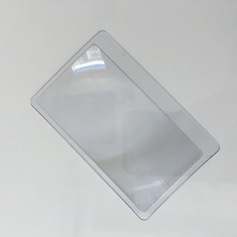 1PC Protable Pocket Credit Card 3 X Magnifier Transparent Magnification Magnifying LENS Glass Increased for Reading