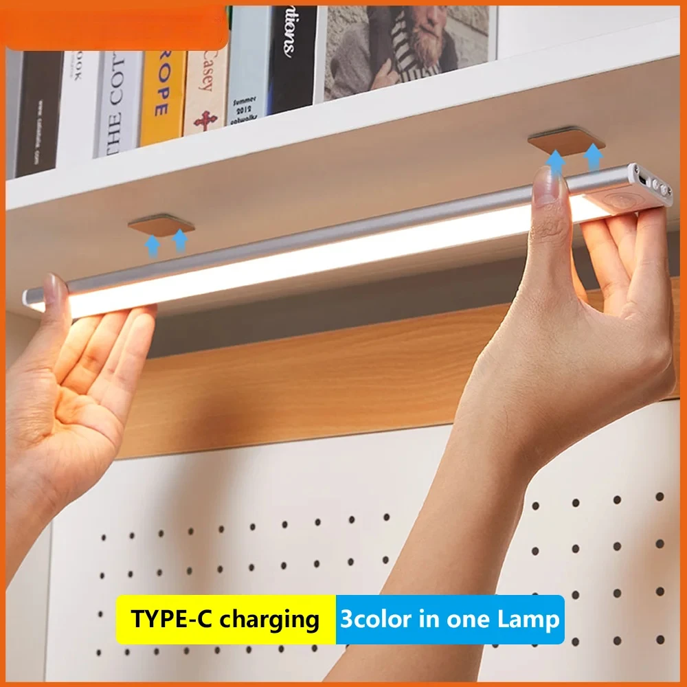 Led, cabinet, wardrobe, kitchen lighting magnetic dynamic induction night light