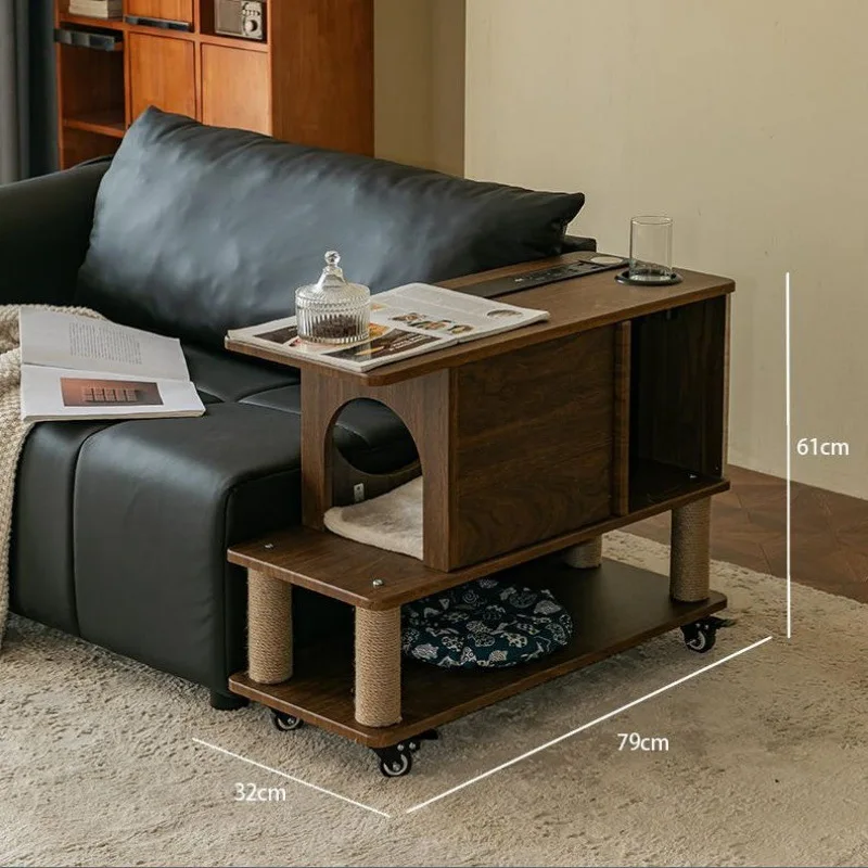 Móveis para sala de estar, mesas de centro para casa de cachorro, ninho de gato, móvel, mesa de centro para quarto, placa de densidade, móveis mhcj