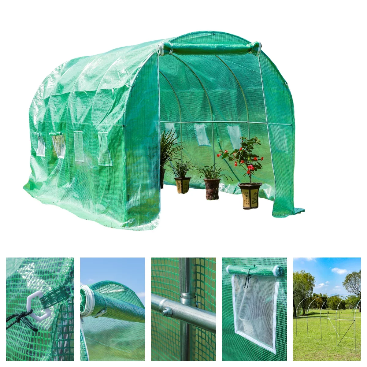 Hot Sale Waterproof Garden Tunnel Green House Mini Portable Outdoor Home Greenhouse Equipment