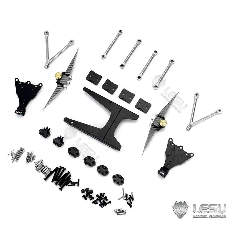 LESU 1/14 Truck rear suspension Assembly X-8013 Tamiya tractors Original hole position DIY fitting clay head model