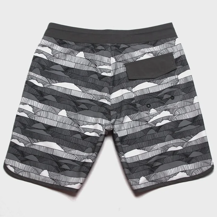 Men's Fitness Shorts Casual Loose Beach Pants Quick Dry Summer Five-Quarter Elastic Sports Leisure Home Pants 084B